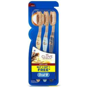 Oral-B Cavity Defense Clove Extract Toothbrush, 3pcs