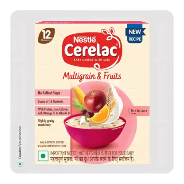 Cerelac Baby Cereal with Milk, Multi Grain & Fruits 12 months +, 300gm