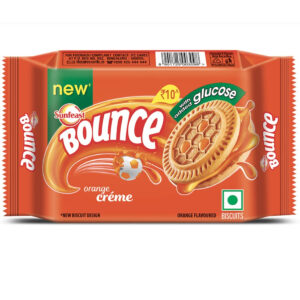 Sunfeast Bounce Orange Creme Biscuits, 58gm