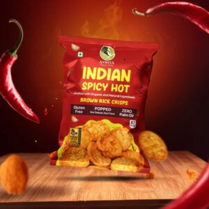 Brown Rice Crisps Indian Spicy Hot, 55gm