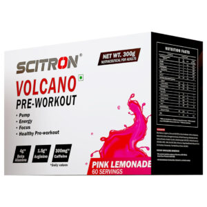 Scitron Volcano Pre Workout (Pink Lemonade), 300gm