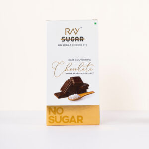 RAY No Sugar 57% Dark Chocolate With Arabian Salt, 80gm