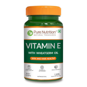 Pure Nutrition Vitamin E with Wheatgerm Oil, 120caps
