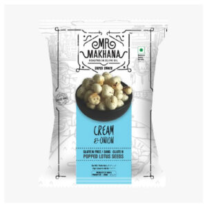 Mr Makhana Cream & Onion, 60gm