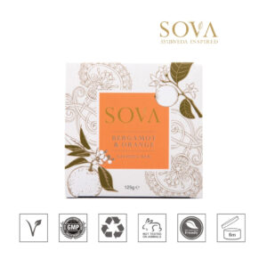 Sova Bergamot & Orange Bathing Bar, 125gm