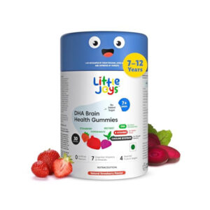 Little Joys DHA Brain Health Strawberry Gummies For Kids (7-12years), 30gummies